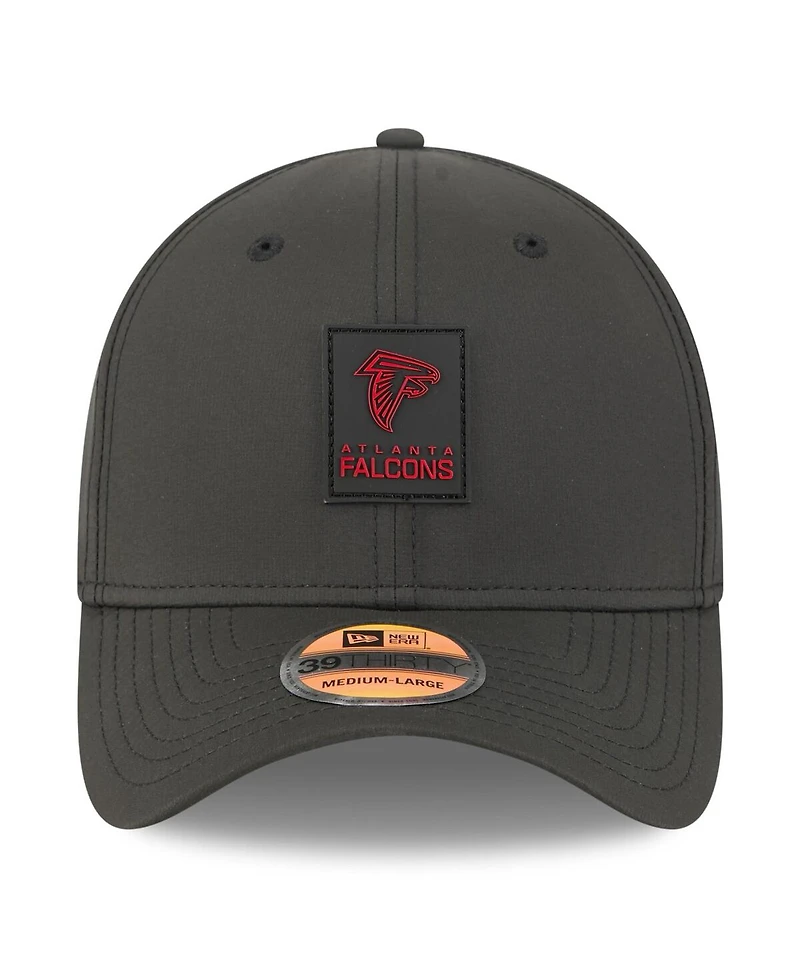 New Era Men's Black Atlanta Falcons 2025 Sideline 39THIRTY Flex Hat