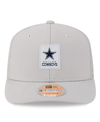 New Era Men's Gray Dallas Cowboys 2025 Sideline 9SEVENTY Trucker Adjustable Hat