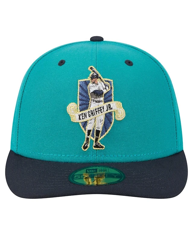 Shop New Era Men's Ken Griffey Aqua Seattle Mariners 59FIFTY