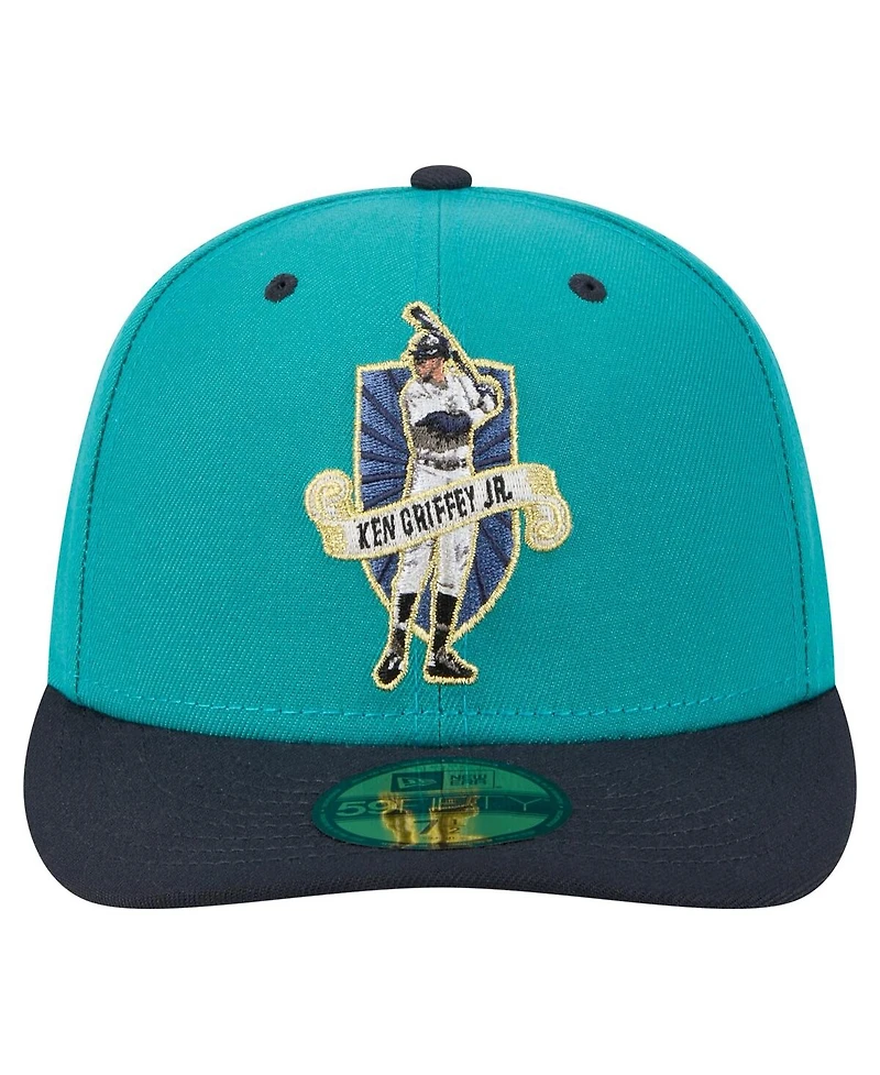 New Era Men's Ken Griffey Jr. Aqua Seattle Mariners 59FIFTY Fitted Hat