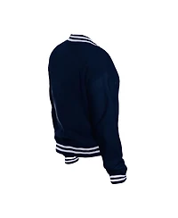 New Era Women's Navy Chicago Bears Throwback Fleece Full-Snap Jacket