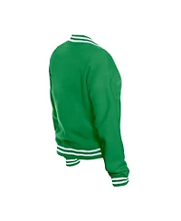 New Era Women's Kelly Green Philadelphia Eagles Throwback Fleece Full-Snap Jacket