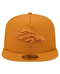 New Era Men's Brown Denver Broncos Color Pack A-Frame 59FIFTY Fitted Hat