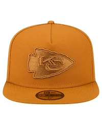 New Era Men's Brown Kansas City Chiefs Color Pack A-Frame 59FIFTY Fitted Hat