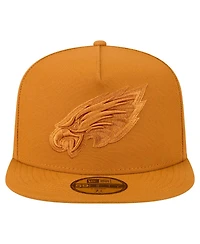 New Era Men's Brown Philadelphia Eagles Color Pack A-Frame 59FIFTY Fitted Hat