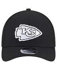 New Era Men's Black Kansas City Chiefs Team Collection 9FORTY M-crown A-Frame Adjustable Hat