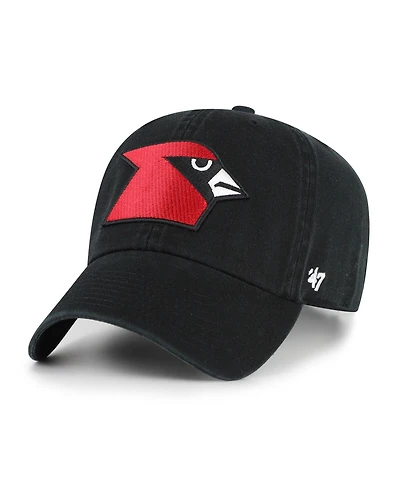 '47 Brand Men's Black Louisville Cardinals Vault Clean Up Adjustable Hat