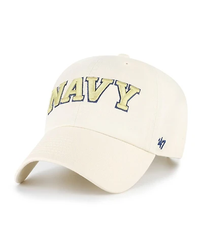 '47 Brand Men's Sand Navy Midshipmen Clean Up Adjustable Hat