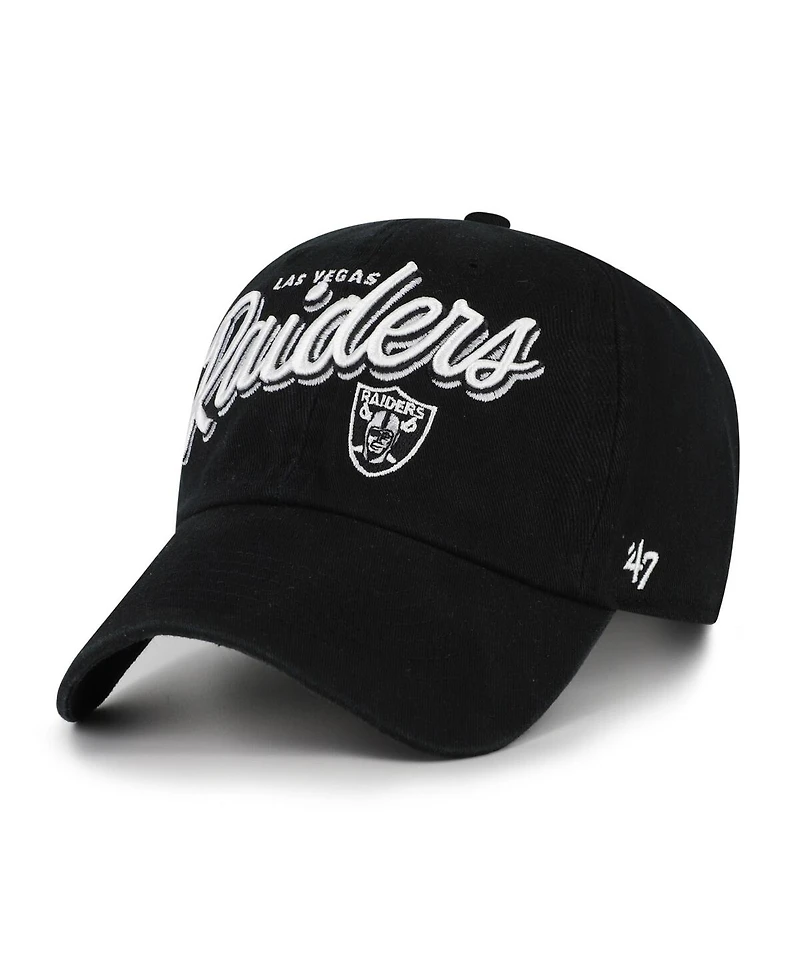 '47 Brand Women's Black Las Vegas Raiders Ariana Clean Up Adjustable Hat