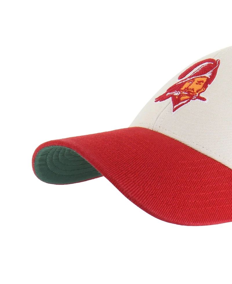'47 Brand Men's Cream/Red Tampa Bay Buccaneers Fairfield Mvp Throwback Adjustable Hat