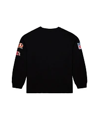 Mitchell & Ness Men's Black Cincinnati Bengals Training Camp Vintage Logos Long Sleeve T-Shirt