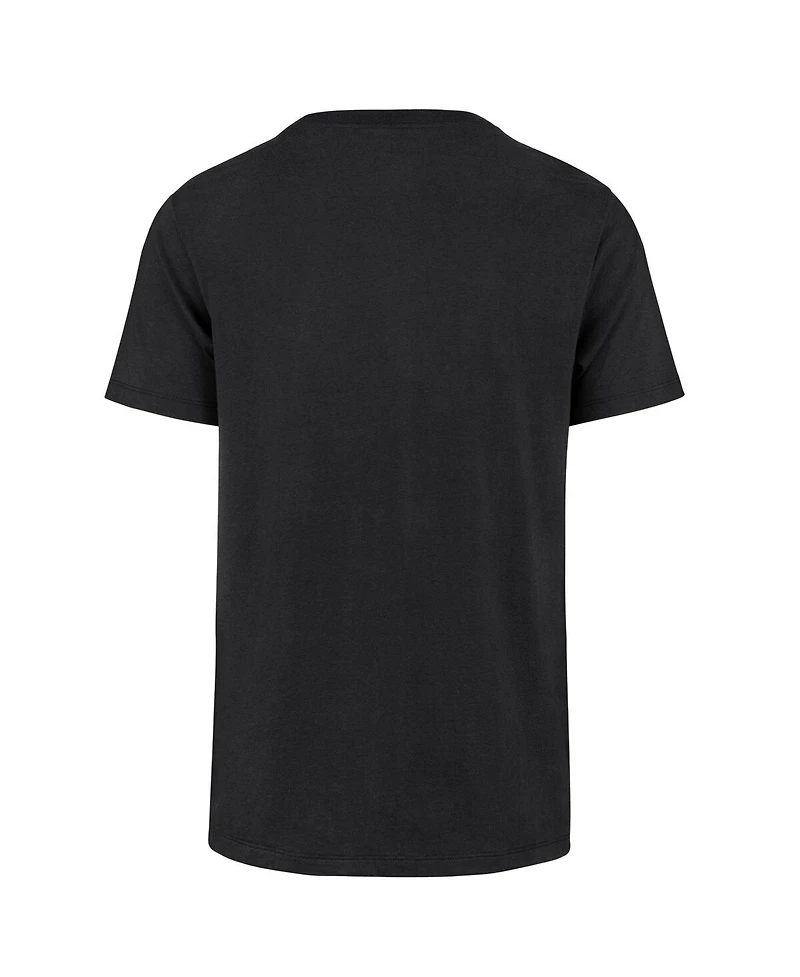 '47 Brand Men's Black Pittsburgh Steelers Stripe Splash Franklin Throwback T-Shirt