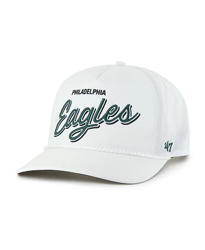 47 Brand Men's White Philadelphia Eagles Brrr Fairway Hitch Adjustable Hat