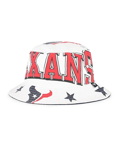 '47 Brand Women's White Houston Texans Energize Bucket Hat
