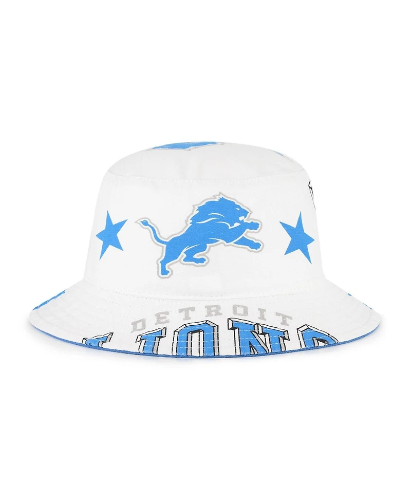 '47 Brand Women's White Detroit Lions Energize Bucket Hat