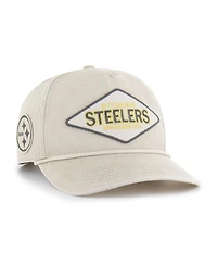 '47 Brand Men's Khaki Pittsburgh Steelers Cairn Hitch Adjustable Hat