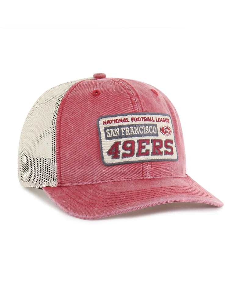 '47 Brand Men's Scarlet San Francisco 49ers Canteen Relaxed Trucker Adjustable Hat