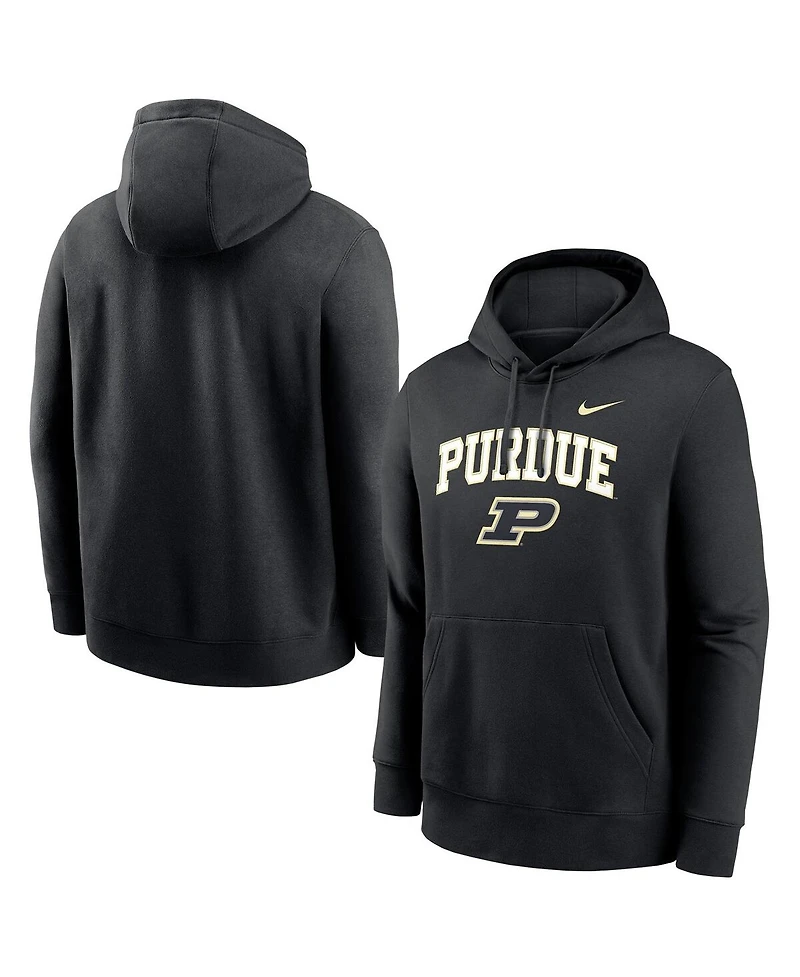Nike Men's Black Purdue Boilermakers Club Pullover Hoodie