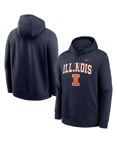 Nike Men's Navy Illinois Fighting Illini Club Pullover Hoodie