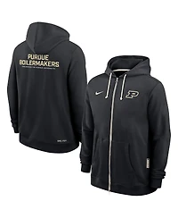 Nike Men's Black Purdue Boilermakers 2025 Sideline Performance Full-Zip Hoodie