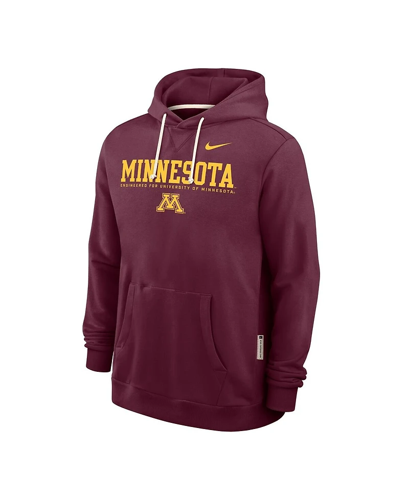 Nike Men's Maroon Minnesota Golden Gophers 2025 Sideline Performance Pullover Hoodie