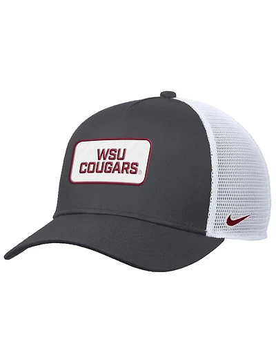 Nike Men's Anthracite Washington State Cougars 2025 On-Field Rise Trucker Performance Adjustable Hat