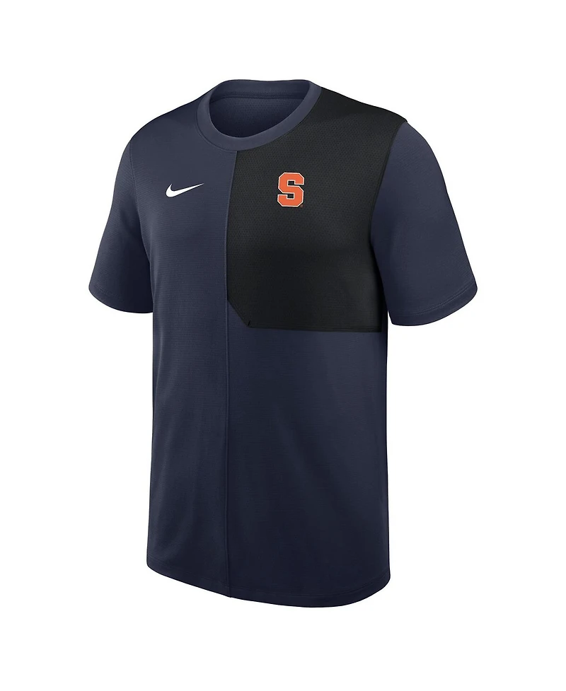 Nike Men's Navy Syracuse Orange 2025 Sideline Uv Performance Coach T-Shirt