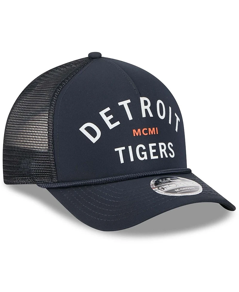 New Era Men's Navy Detroit Tigers Minimalist 9FORTY A-Frame Adjustable Hat