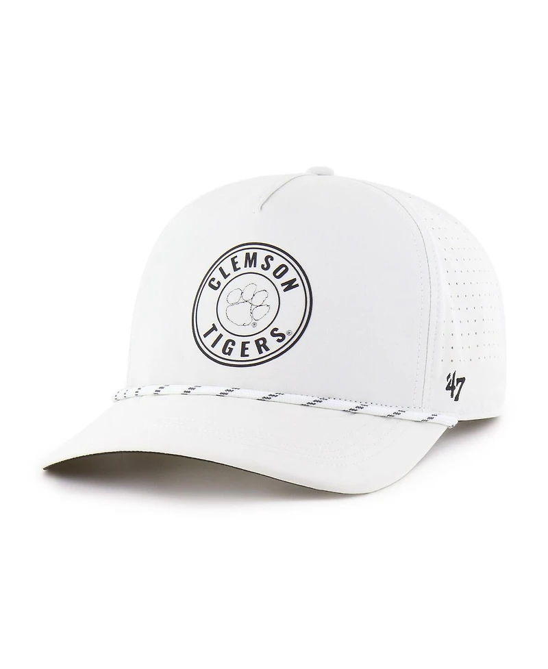 '47 Brand Men's White Clemson Tigers Forward Collection Loop Hitch Adjustable Hat