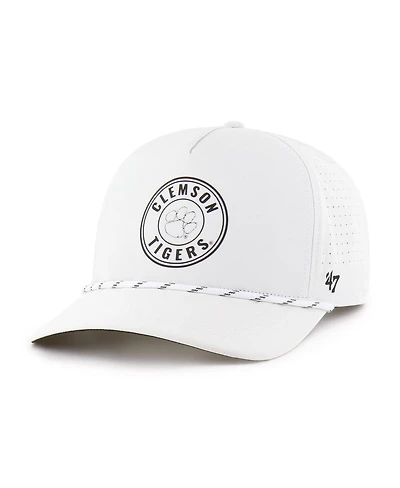 '47 Brand Men's White Clemson Tigers Forward Collection Loop Hitch Adjustable Hat