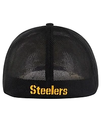 '47 Brand Men's Black Pittsburgh Steelers Blackball Trophy Flex Hat