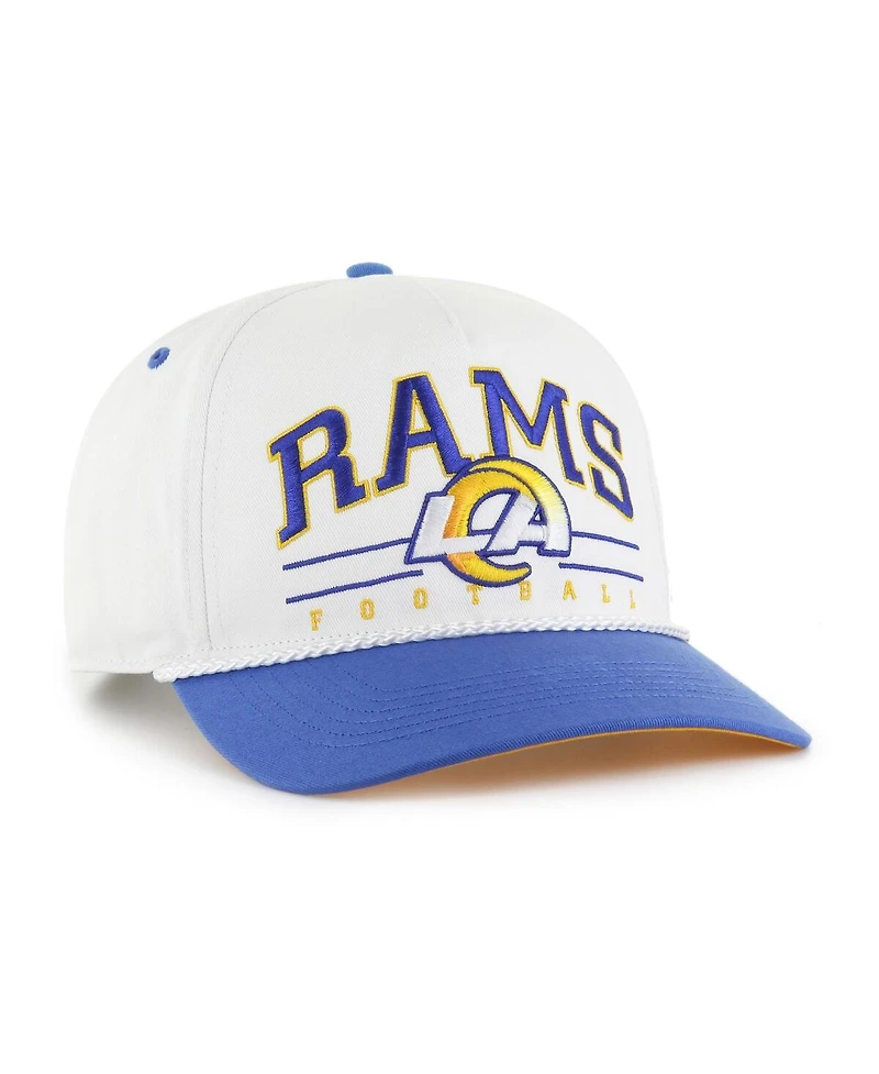 '47 Brand Men's White/Royal Los Angeles Rams Roscoe Two-Toned Hitch Adjustable Hat
