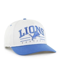 '47 Brand Men's White/Blue Detroit Lions Roscoe Two-Toned Hitch Adjustable Hat