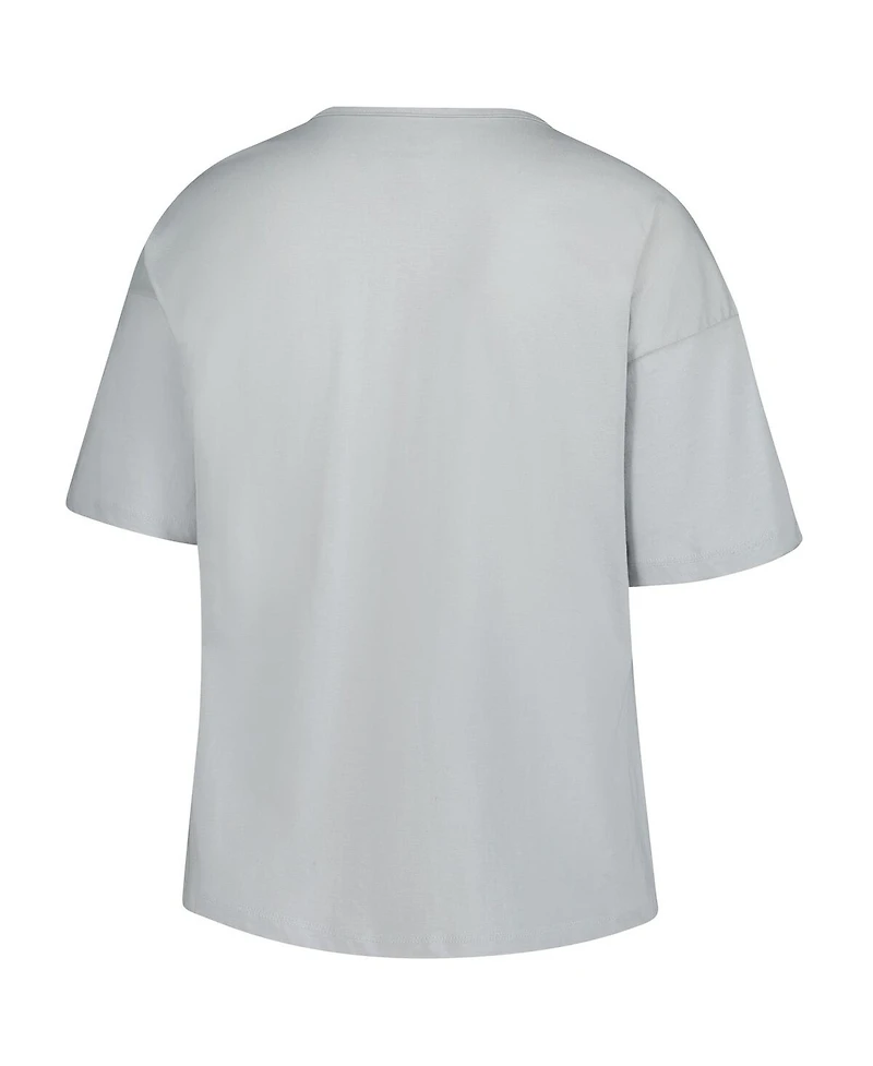 Fanatics Women's Gray Notre Dame Fighting Irish Plus Winning Gear Notch Neck T-Shirt