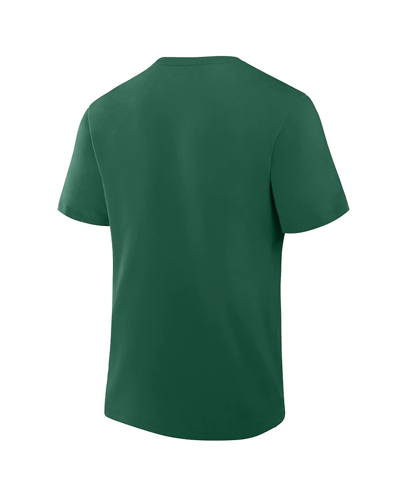 Fanatics Men's Green Miami Hurricanes Big Tall Distressed Vintage Logo T-Shirt