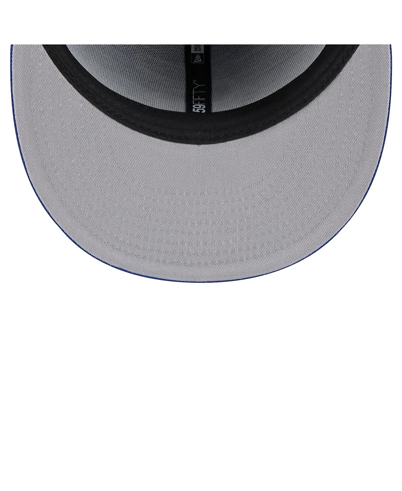 New Era Men's Royal Philadelphia 76ers Throwback Pennant 59FIFTY Fitted Hat