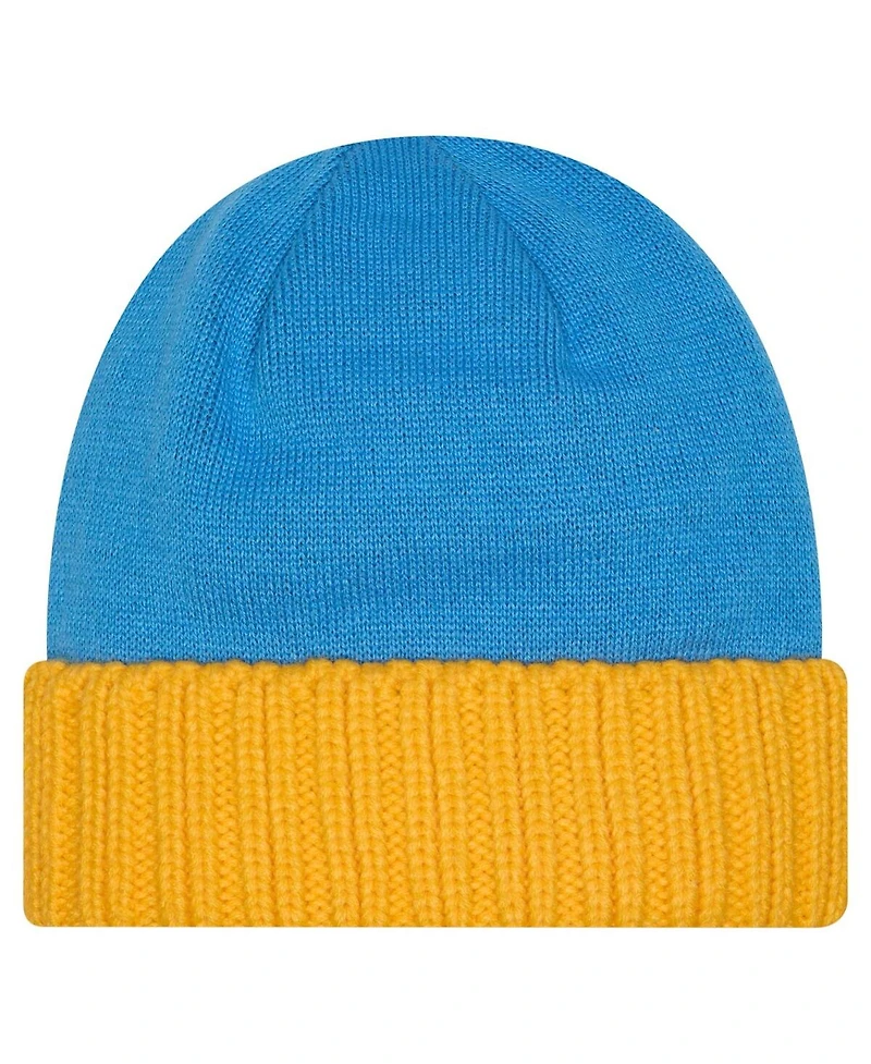 New Era Men's Powder Blue Los Angeles Chargers Oversize Cuffed Knit Hat