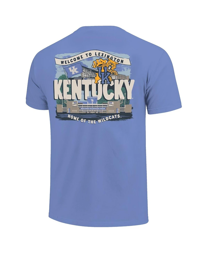 Image One Big Boys and Girls Royal Kentucky Wildcats Comfort Colors Hyperlocal Campus Scene T-Shirt