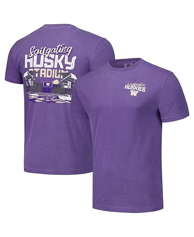 Image One Men's and Women's Purple Washington Huskies Hyper Local Lakeside Stadium T-Shirt