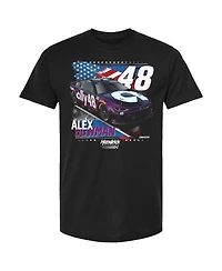 Hendrick Motorsports Team Collection Men's Black Alex Bowman Ally Patriotic Car T-Shirt