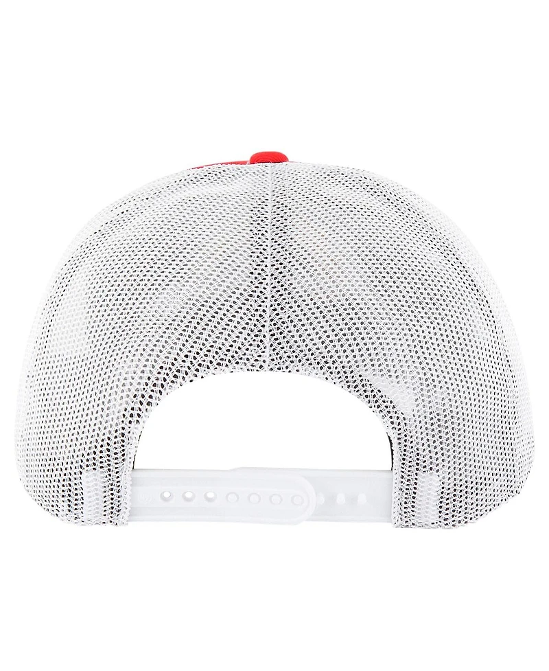 '47 Brand Men's Red/White Atlanta Falcons Team Unstructured Trucker Adjustable Hat