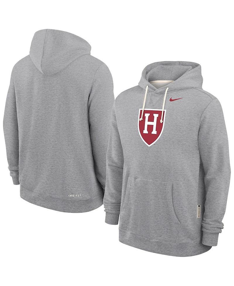 Nike Men's Gray Harvard Crimson 2025 Sideline Dri-fit Hoodie