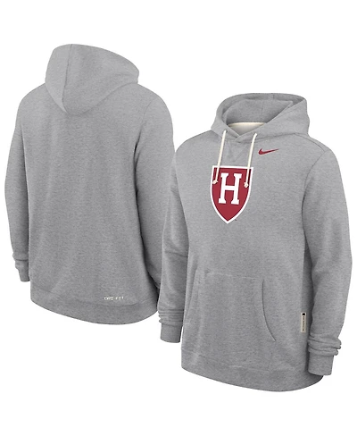 Nike Men's Gray Harvard Crimson 2025 Sideline Dri-fit Hoodie