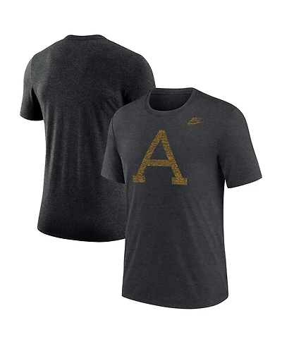 Nike Men's Heather Charcoal Army Black Knights West Point Classic Collection Tri-Blend T-Shirt