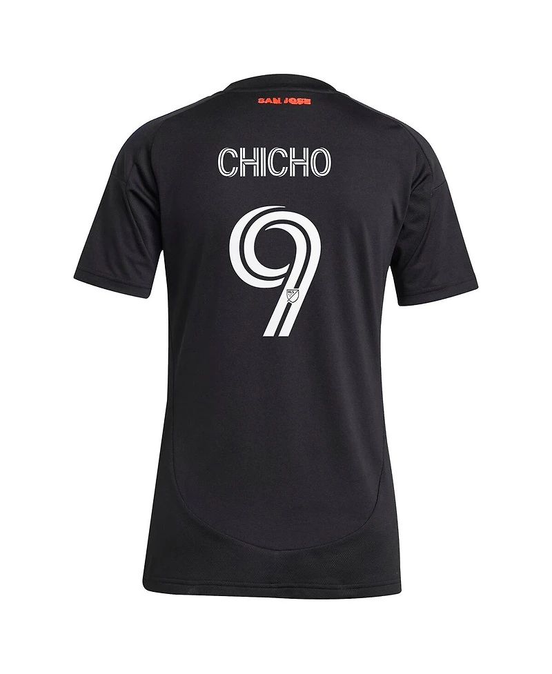 Adidas Women's Cristian Arango Black San Jose Earthquakes 2025 Headliner Replica Player Jersey