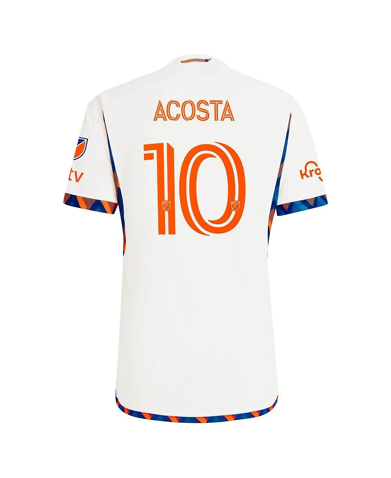 Adidas Men's Luciano Acosta White Fc Cincinnati 2024 The Canvas Kit Authentic Player Jersey