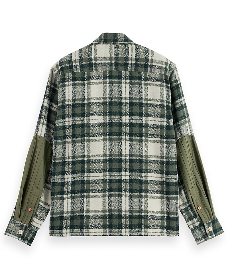 Scotch & Soda Men's Relaxed Fit Patchwork Shirt