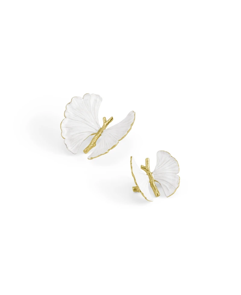 Michael Aram Butterfly Ginkgo Gold Decorative Objects, Set of 2
