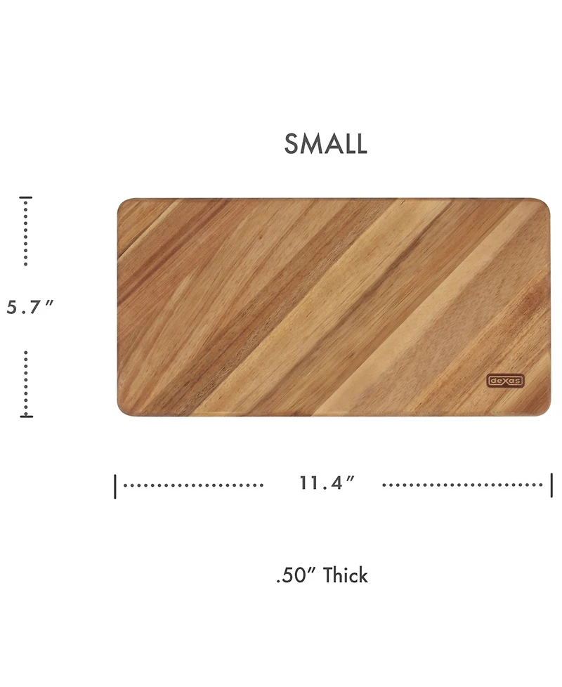 Dexas 3-Piece Acacia Diagonal Grain Board Set
