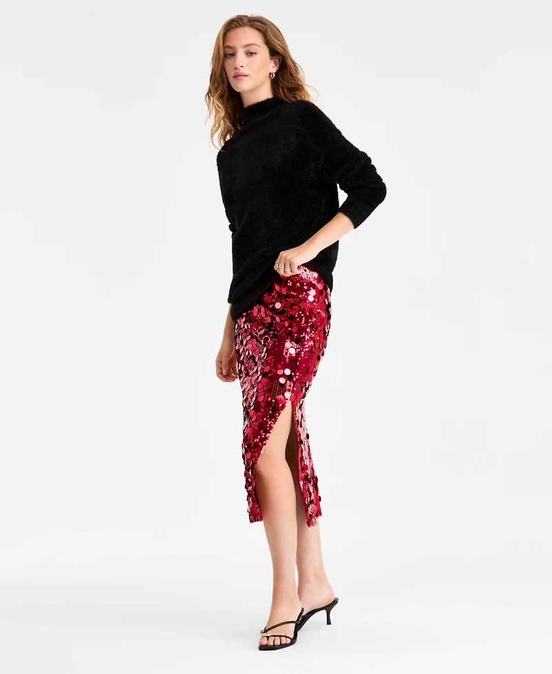 Bar Iii Women's Pailette Midi Skirt, Macy's Exclusive